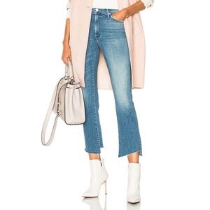 MOTHER Insider Crop Two Step Fray Jeans